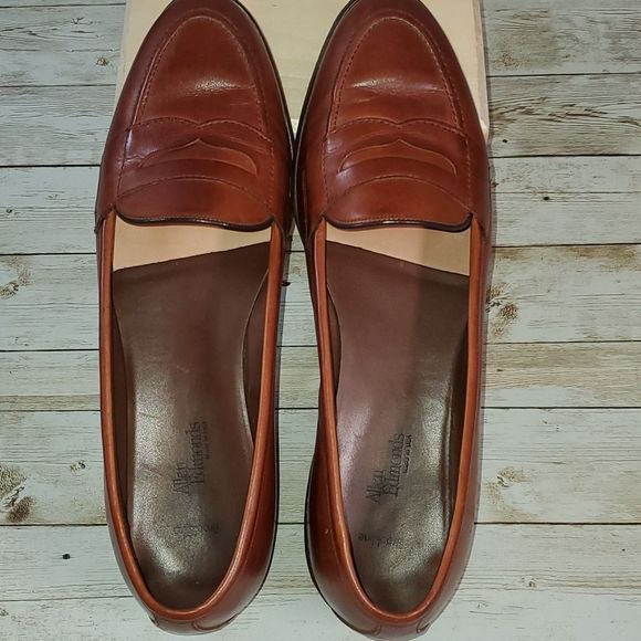 Allen Edmonds Women's Brookline Loafers Cognac Brown Size 10B Ladies Loafers - Picture 5 of 9